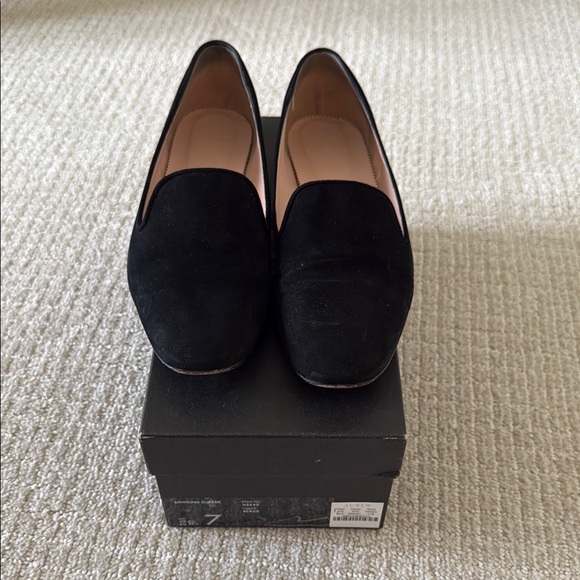 J. Crew Shoes - J. Crew Black Smoking Suede Slipper